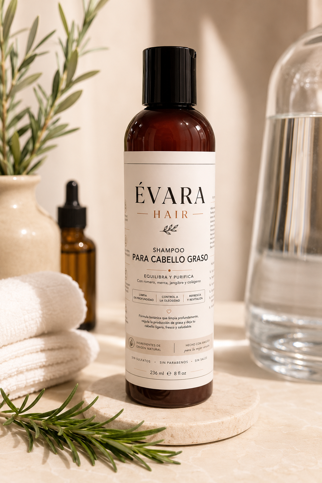 ÉVARA HAIR SHAMPOO CABELLO GRASO